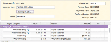 MYOB_Overpayment - salary - separate pay